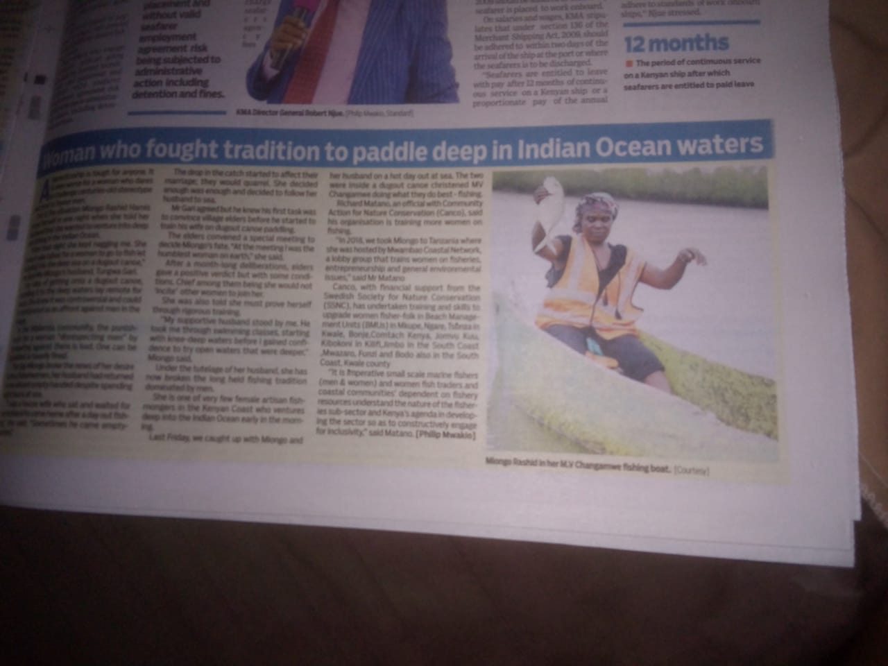 Celebrating women in fisheries- A story feature of Mlongo, a woman who engages in the actual fishing along the Kenyan Coast